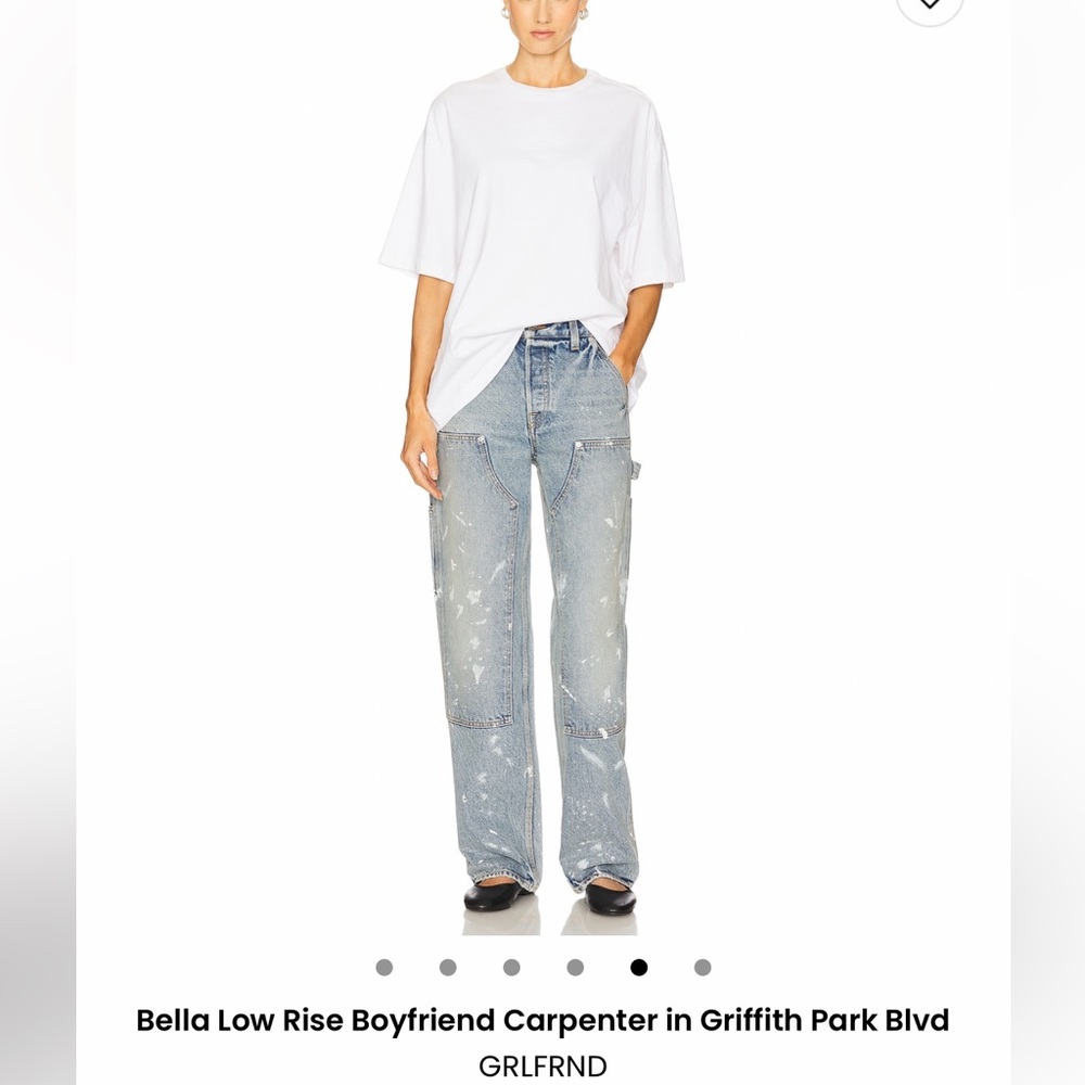 GRLFRND Bella Low Rise Boyfriend Carpenter in Griffith Park Blvd NWOT - Picture 2 of 8